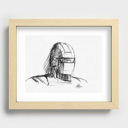 Warbot Sketch #006 Recessed Framed Print