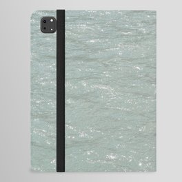 Sparkling summer sea art print - blue coastal waves - nature and travel photography iPad Folio Case