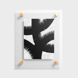 Modern Abstract Black and White No8 Floating Acrylic Print