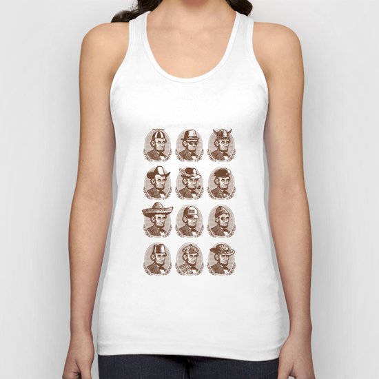 Abe Tries on Hats Unisex Tank Top