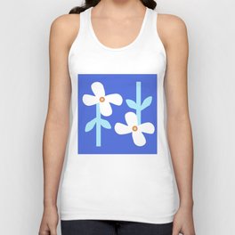 Two White Flowers Tank Top