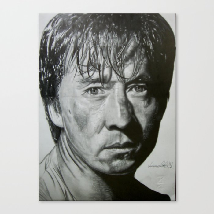Jackie Chan Portrait Canvas Print