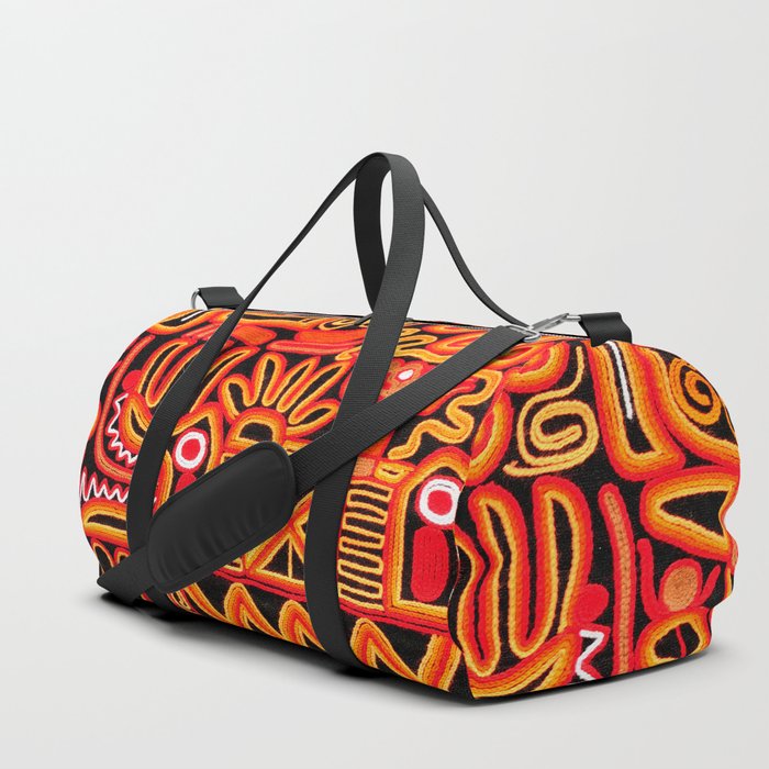 Beautiful blanket with a typical Peruvian design Duffle Bag