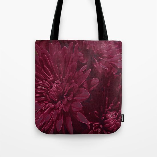 Burgundy Chrysanthemums Tote Bag