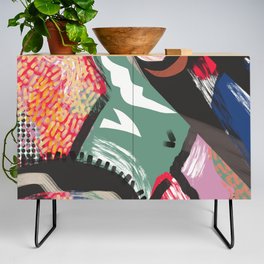 Summer body in colorful abstract Credenza