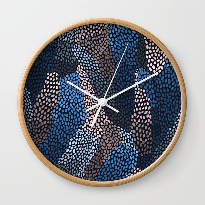 Deep ocean pattern Wall Clock