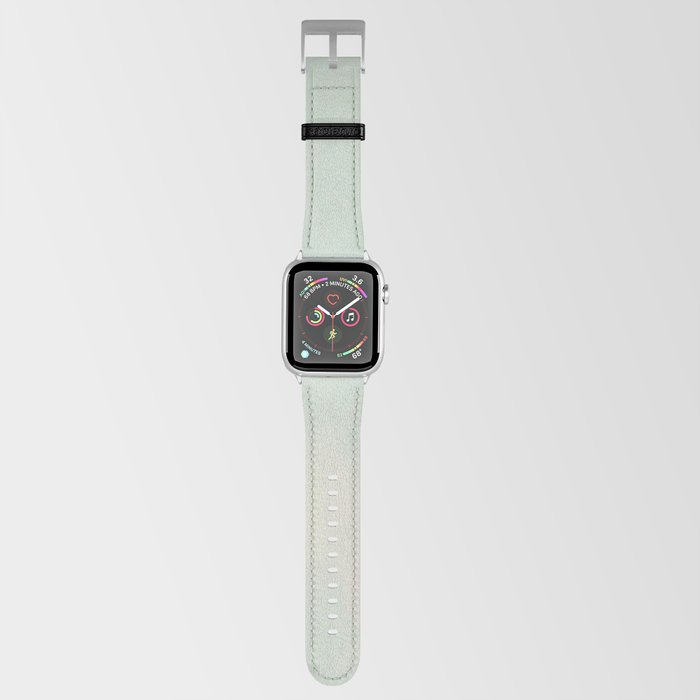 Soft Green White Apple Watch Band