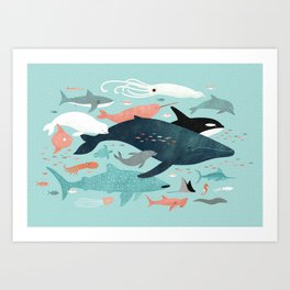 Under the Sea Menagerie Art Print