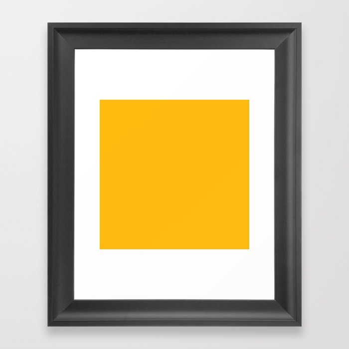 Coinage Yellow Framed Art Print