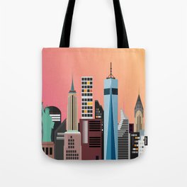 New York Cityscape Tote Bag