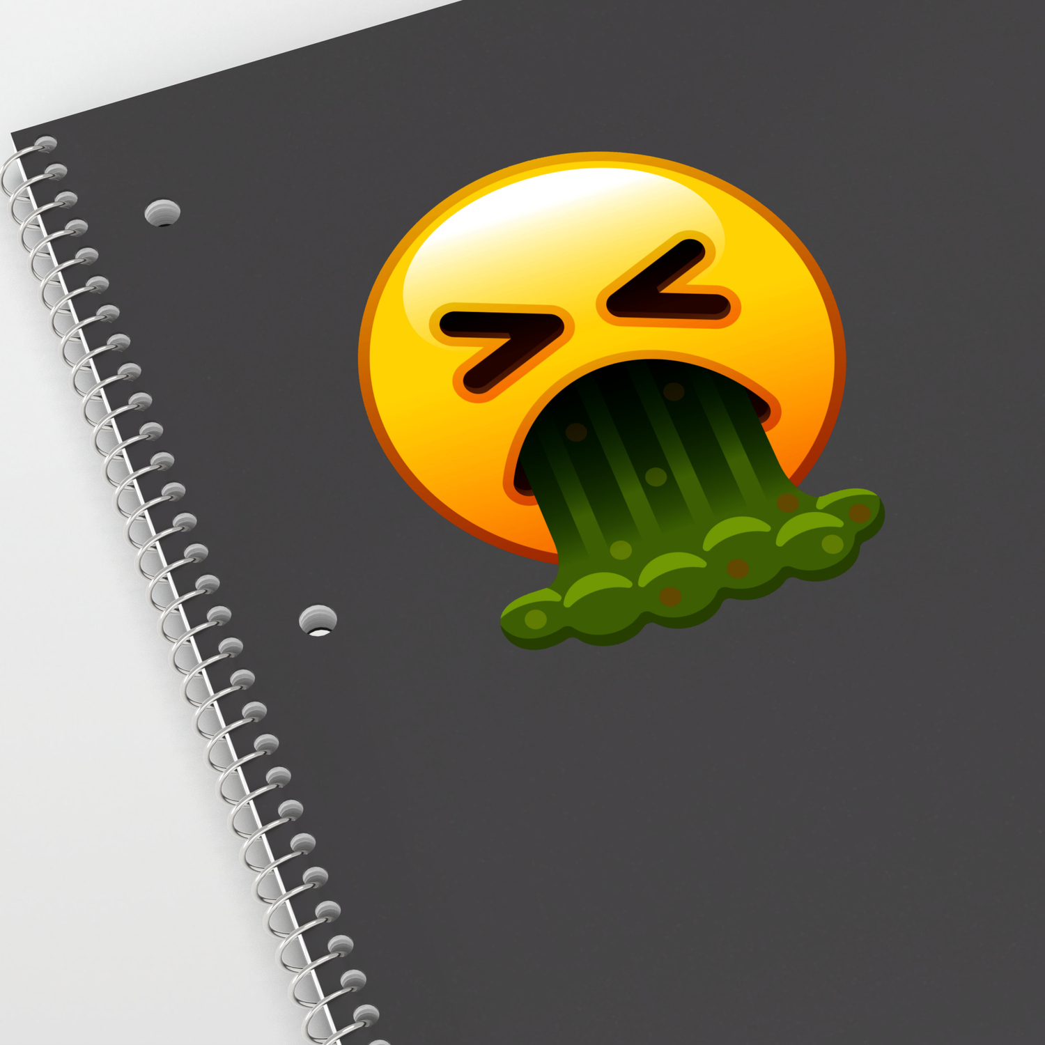 Barfing Emoji Sticker By Bortonia Society6