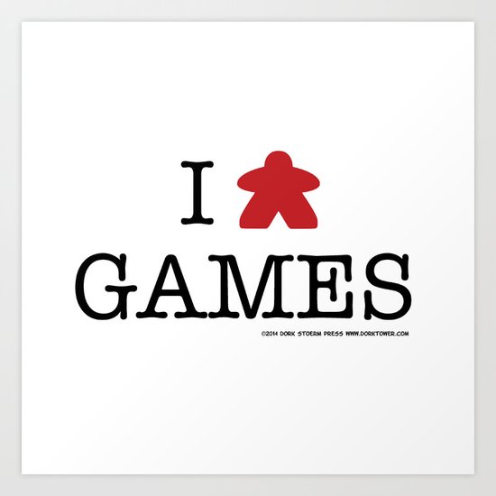 I Meeple Games Art Print