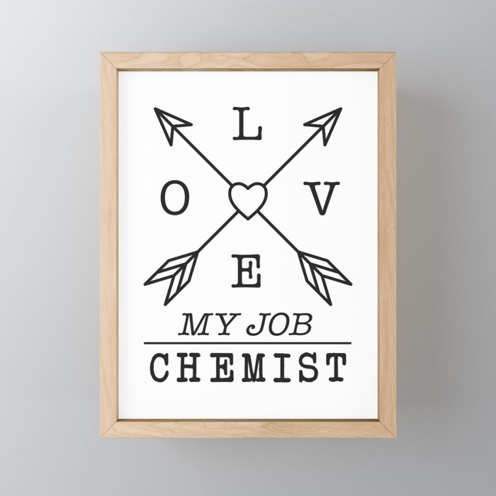 Chemist profession Framed Mini Art Print
