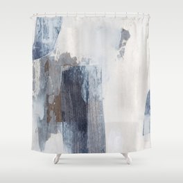 Hand painted. Trendy artistic style. Mixed media art. Shower Curtain