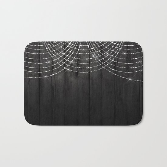 Fairy Lights on Wood 03 Bath Mat
