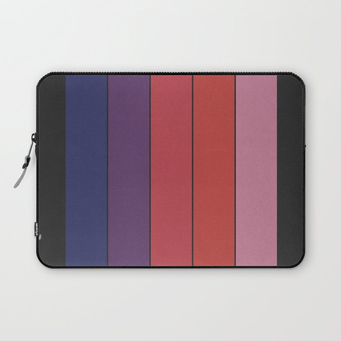 Five Colors and Black Laptop Sleeve