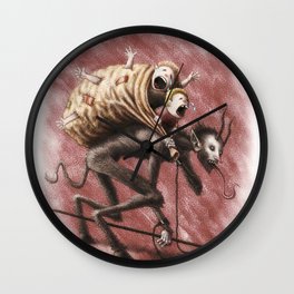 Krampus (with text) Wall Clock