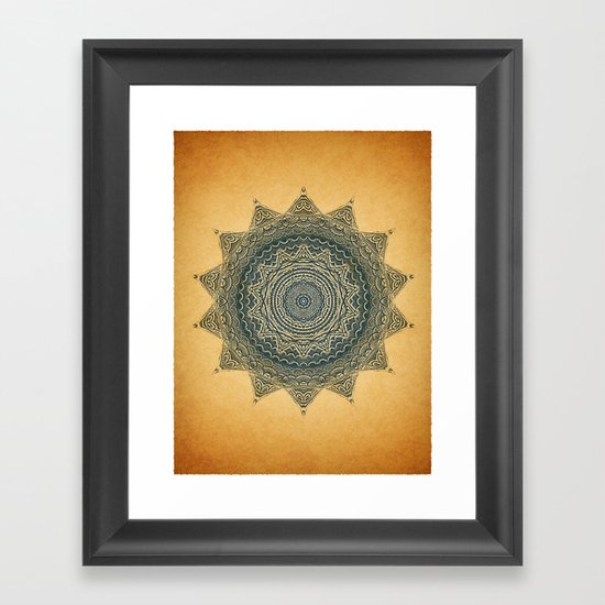 Sun Symbol Framed Art Print
