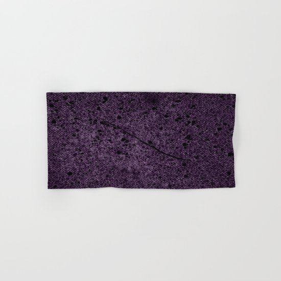Dark Purple Abstract Hand & Bath Towel