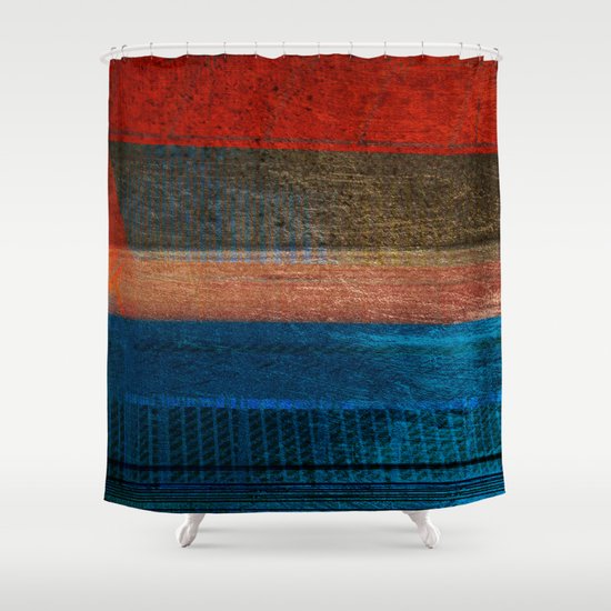 Chalked Filthy And Worn Shower Curtain