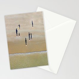 Australian Summer - Beach family - Aerial drone shadow art Stationery Card