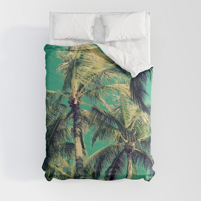 Paradise Palm Trees  Comforter