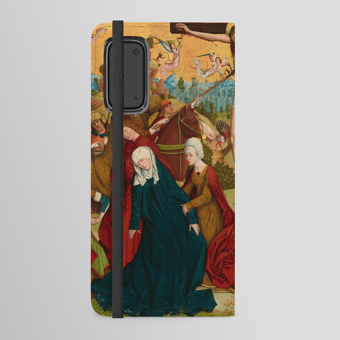 Calvary by Master of the Death of Saint Nicholas of Munster Android Wallet Case