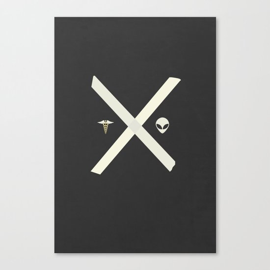 Mulder and Scully Canvas Print