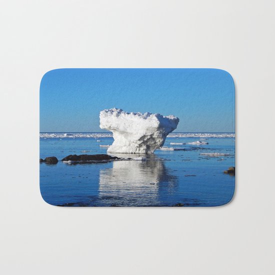 Iceberg in the Shallows Bath Mat