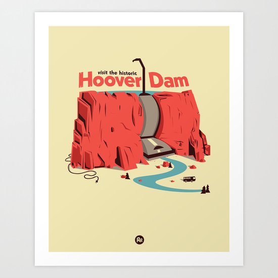 The Hoover Dam Art Print