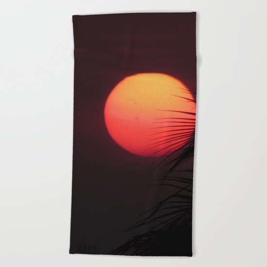 Red moon Beach Towel