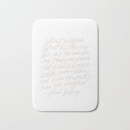 Set Out Pilgrim Print Bath Mat | God, Quote, Christianprint, Quoteaboutjesus, Quoteaboutgod, Graphicdesign, Typography, Christianquote, Growthquote 