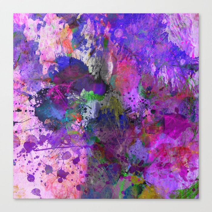 Lilac Chaos - Abstract Canvas Print