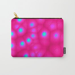 Bright Pink Circles Carry-All Pouch