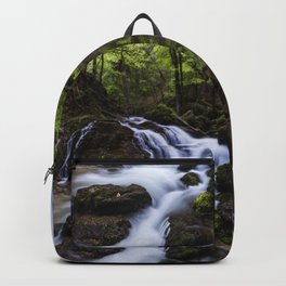 Magical waterfall in gorge Hell Backpack