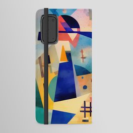 Abstract Colorful Landscape  Sunset Geometric  Android Wallet Case