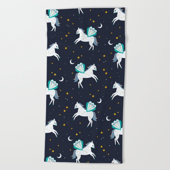 Space Pegasus Beach Towel