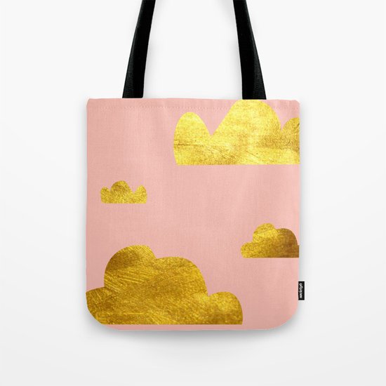 Gold Clouds Tote Bag