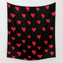 Red hearts love pattern Wall Tapestry | Giftforher, Nicepattern, Aesthetic, Love, Redhearts, Saintvalentine, Lovelydesign, Birthdaygift, Giftforwomen, Valentinegift 