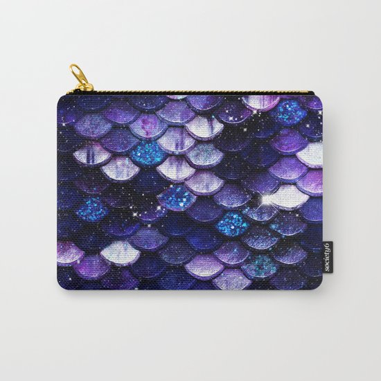 Mermaid Glitter Scales Carry-All Pouch