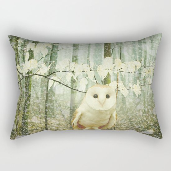 Winter Owl Rectangular Pillow