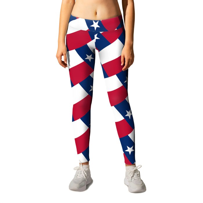 Flag of Texas, banner version Leggings by North America Symbols and Flags