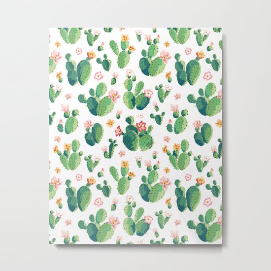 Cactus pattern II Metal Print