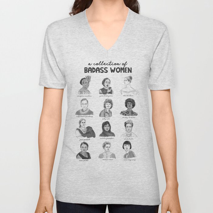 A Collection of Badass Women V Neck T Shirt