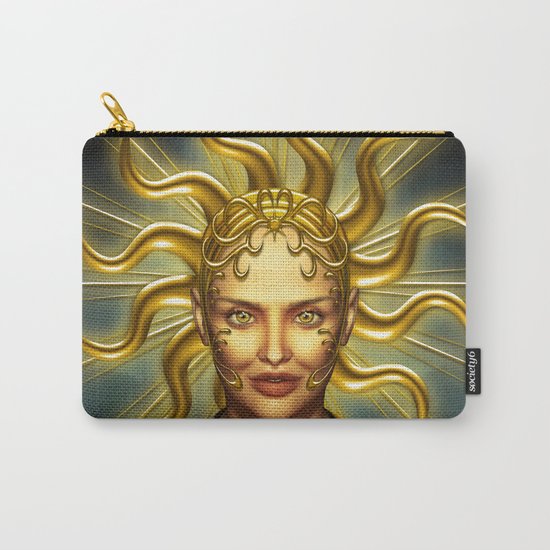 Beautiful golden sun goddess Carry-All Pouch