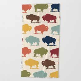 Buffalo Pattern 262 Autumn Fall Beach Towel