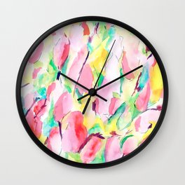 Synesthete (Origin) Wall Clock | Abstract, Nature, Painting, Pattern 