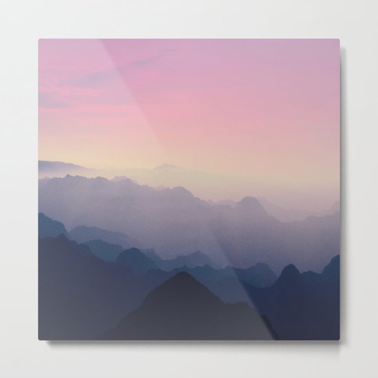 Foggy Mountains Metal Print