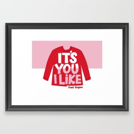 It's You I Like Mister Rogers Sweater Framed Art Print