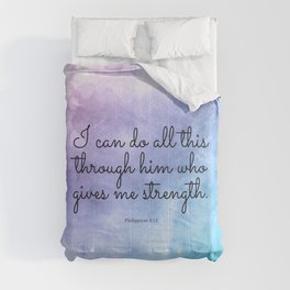 Philippians 4:13, Inspiring Bible Verse Comforter